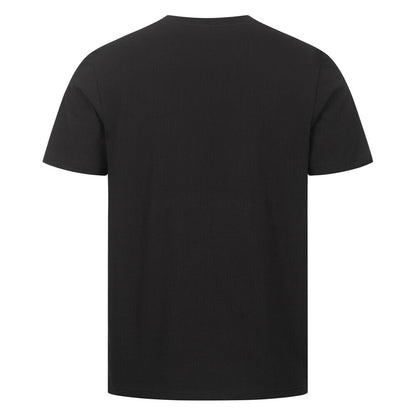 Black biker t-shirt with eagle, number one, and motorcycle – Gas Mavericks men's streetwear