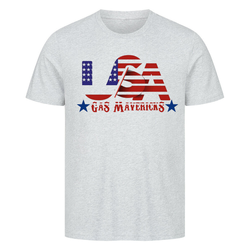 Biker t-shirt featuring Uncle Sam skull design with American flag – Patriotic motorcycle shirt for men